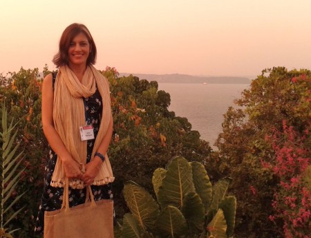 Ulrike Rodrigues at Raj Bhavan, the Governor's residence in Goa, India.